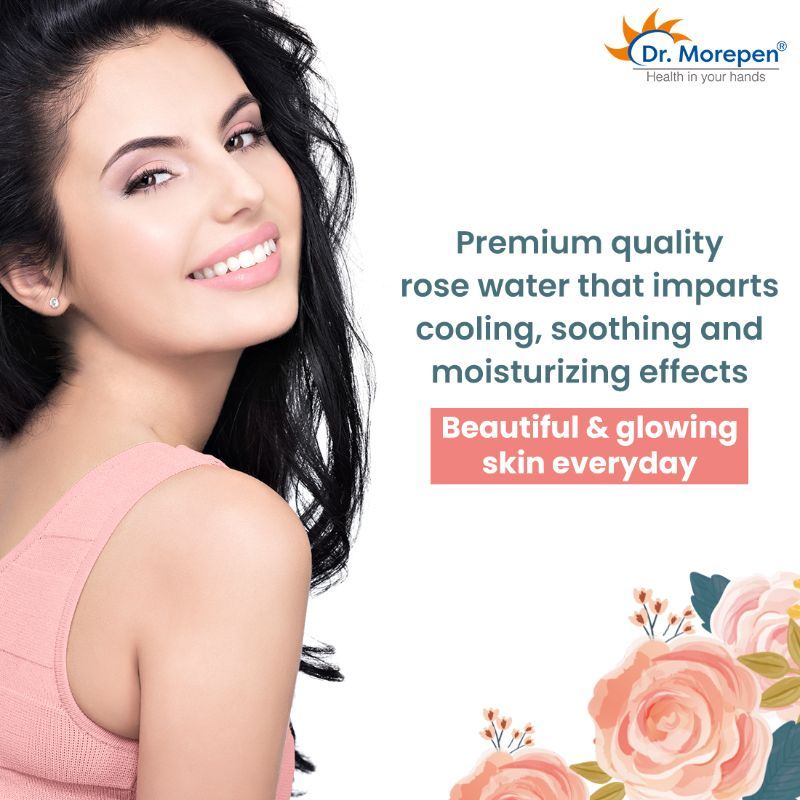 Dr. Morepen Rose Wate Pure & Natural For All Skin Type -100% Herbal Premium Quality