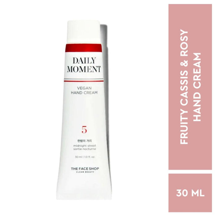The Face Shop Daily Moment Korean Vegan Hand Cream Midnight Street With Hyaluronic Acid