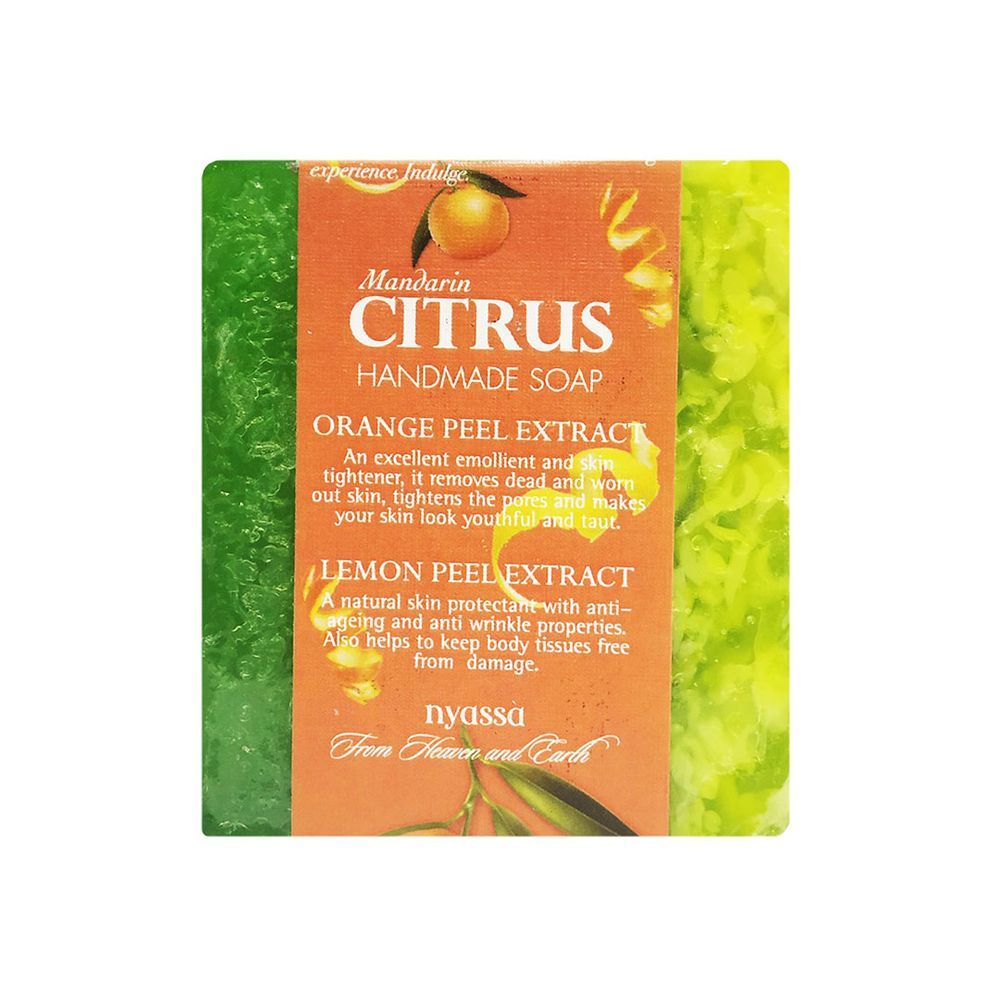 NYASSA Mandarin Citrus Soap | Orange & Lemon Extracts | Smooth Skin | All Skin Types | 150g