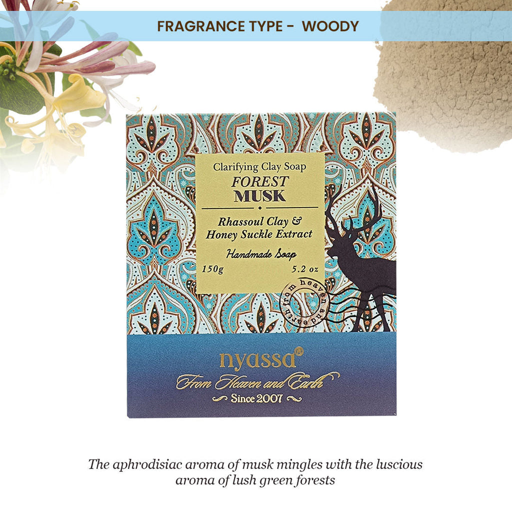 Nyassa Forest Musk Soap | Honeysuckle & Almond Oil | Musky Fragrance | All Skin Types | 150g