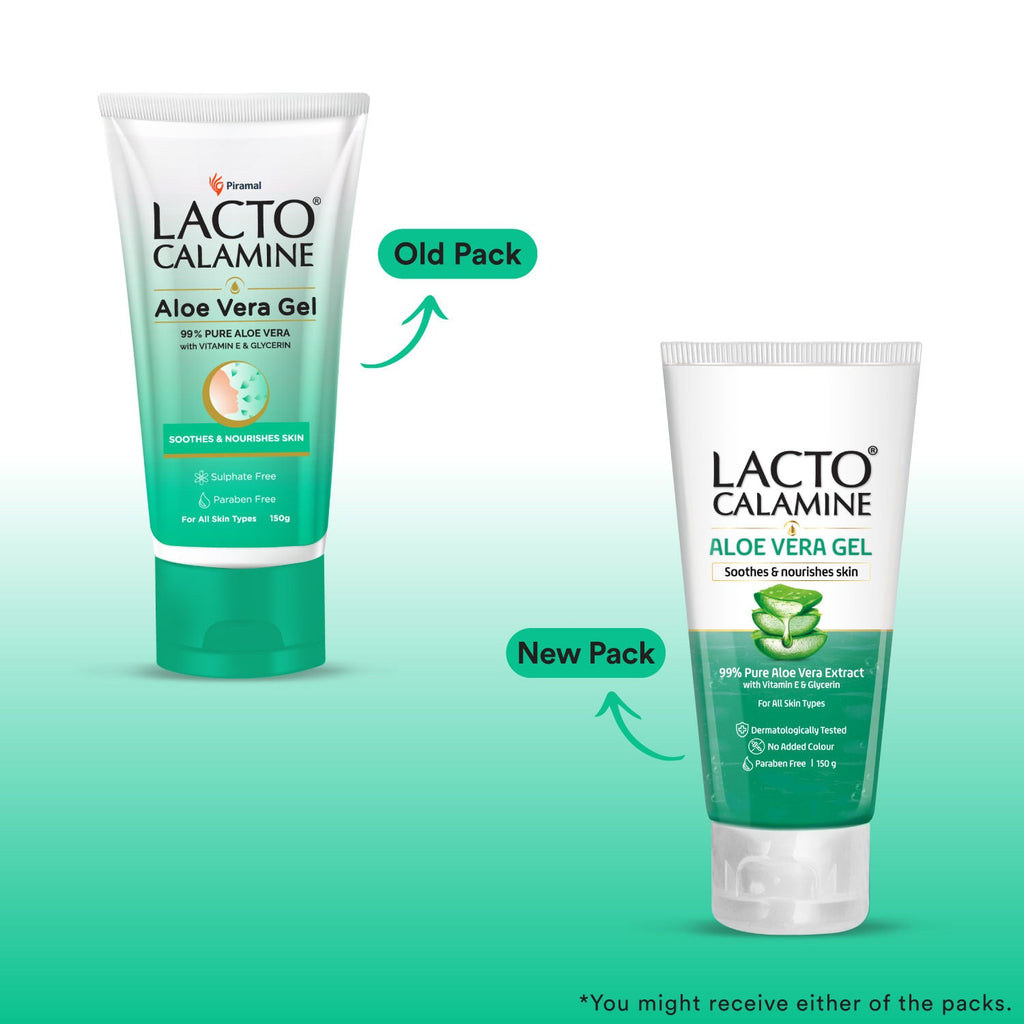 Lacto Calamine Aloe Vera Gel Face Moisturizer With 99% Pure Natural AloeVera, Vitamin E & Glycerin