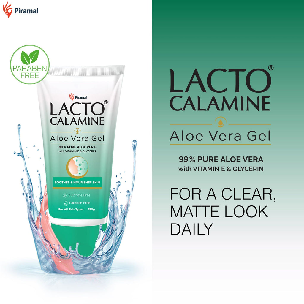 Lacto Calamine Aloe Vera Gel Face Moisturizer With 99% Pure Natural AloeVera, Vitamin E & Glycerin