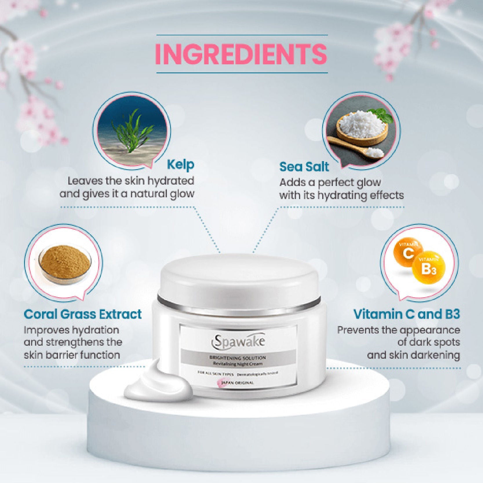 Spawake Brightening Solution Revitalising Night Cream