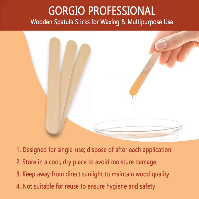 Gorgio Professional Wooden Spatulas For Wax Spreading GWS02