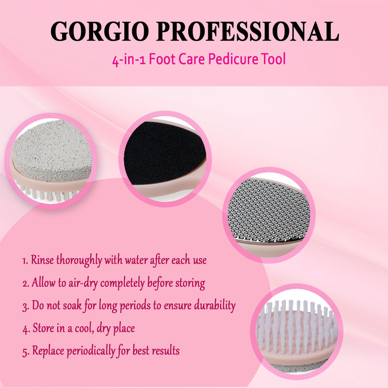Gorgio Professional GCF9900 4 In 1 Foot Filer (Colour/ Shape May Vary)