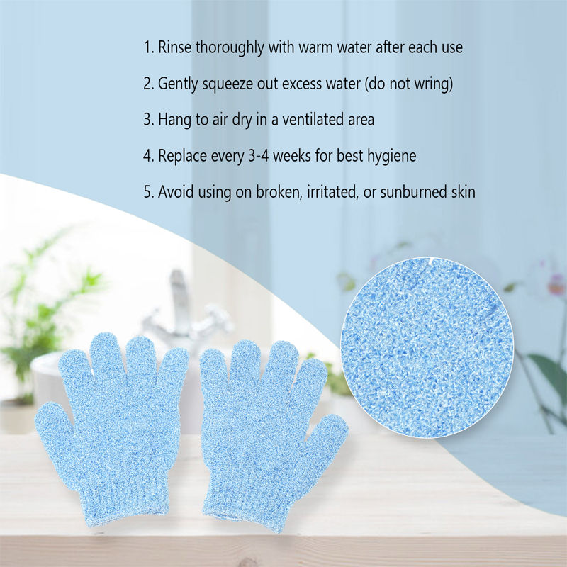 Gorgio Professional Multi Purpose Bath Loofah Gloves GHG003 (Multi Colour & Design)