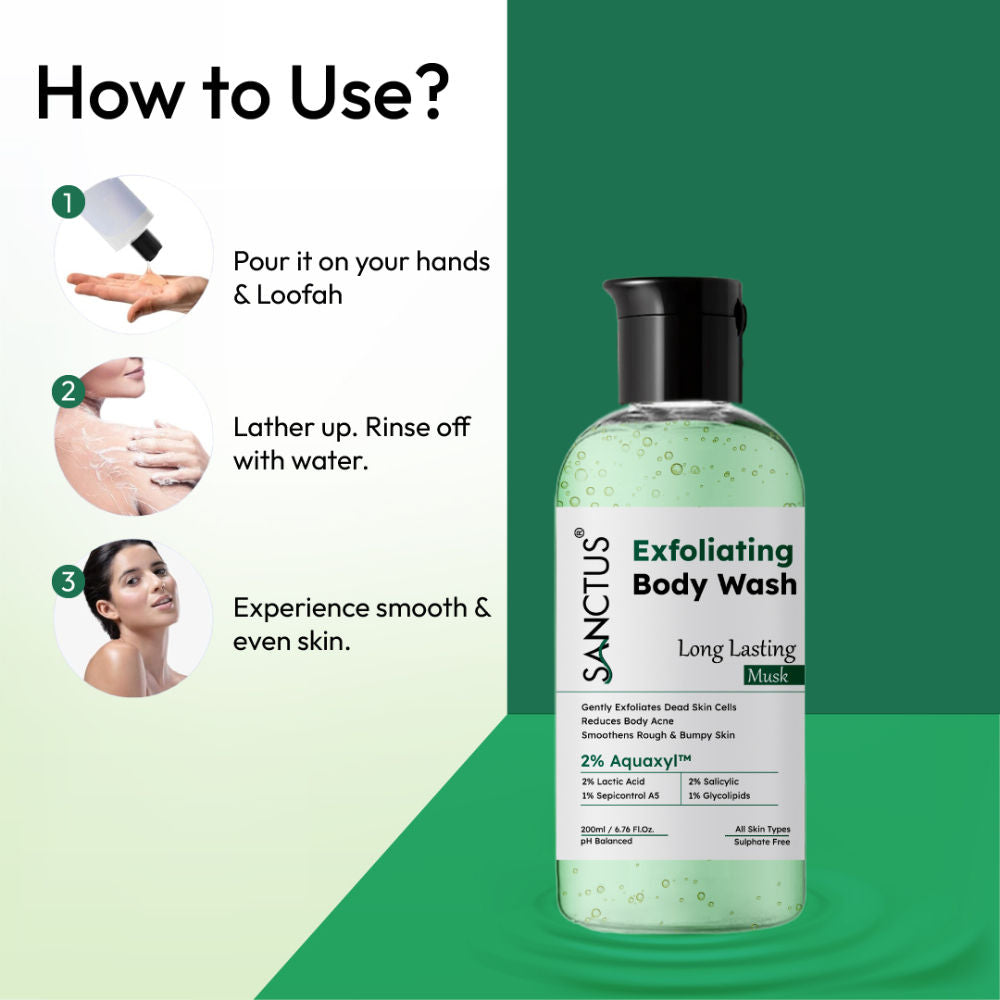 SANCTUS Exfoliating Body Wash Musk