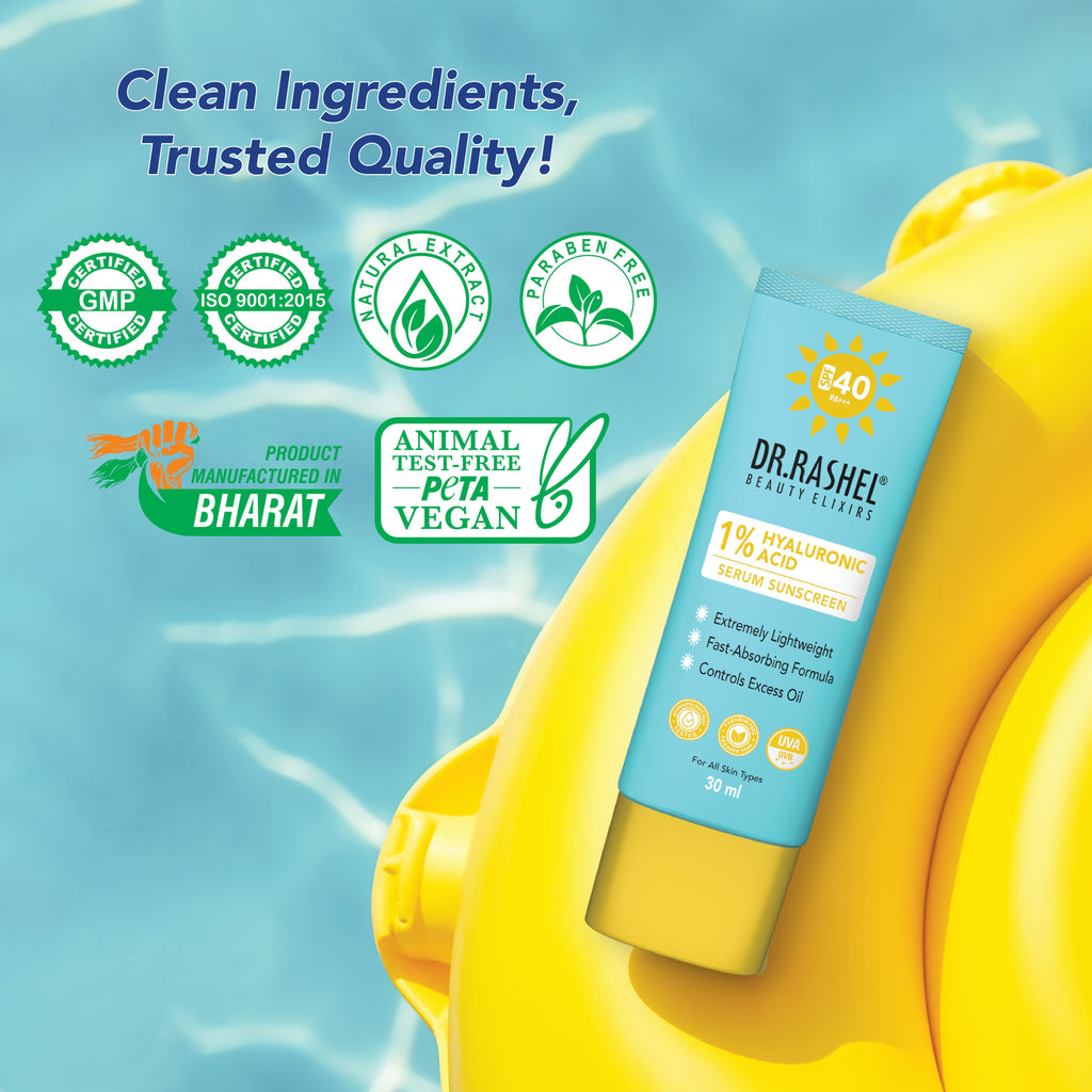 DR. RASHEL SPF 40 Serum Sunscreen With 1 Percent Hyaluronic Acid