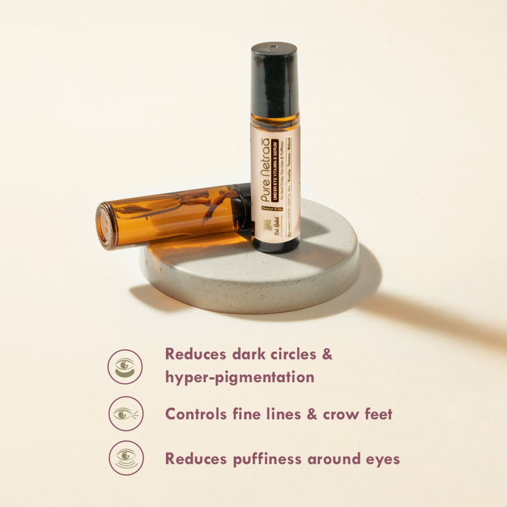 Nat Habit Pure Netraa Under Eye Serum For Dark Circle & Puffiness Reduction With Vitamin C & Retinol
