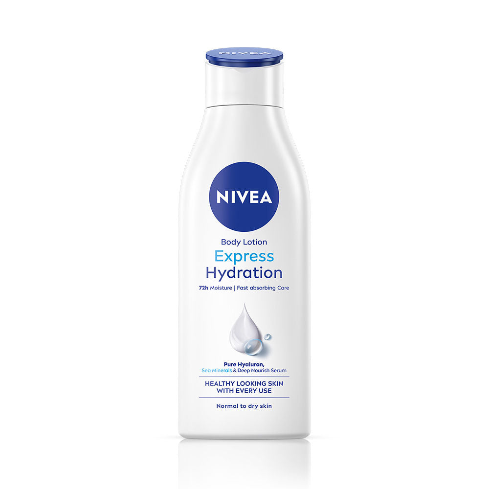 NIVEA Body Lotion for Normal Skin, Express Hydration, for Fast Absorption