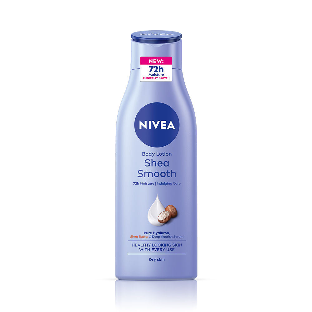 NIVEA Body Lotion for Dry Skin, Shea Smooth, with Shea Butter