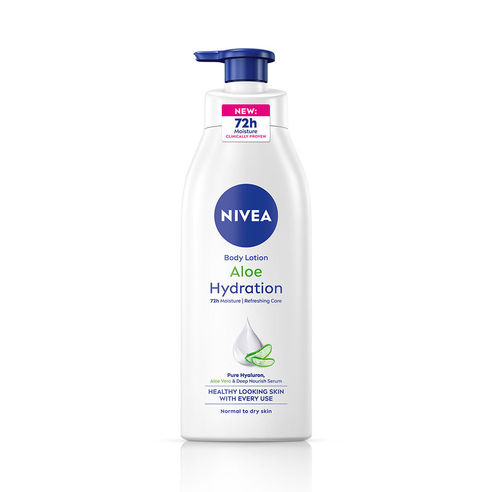 NIVEA Body Lotion, Aloe Hydration, with Aloe Vera, for Smooth, Hydrated Skin