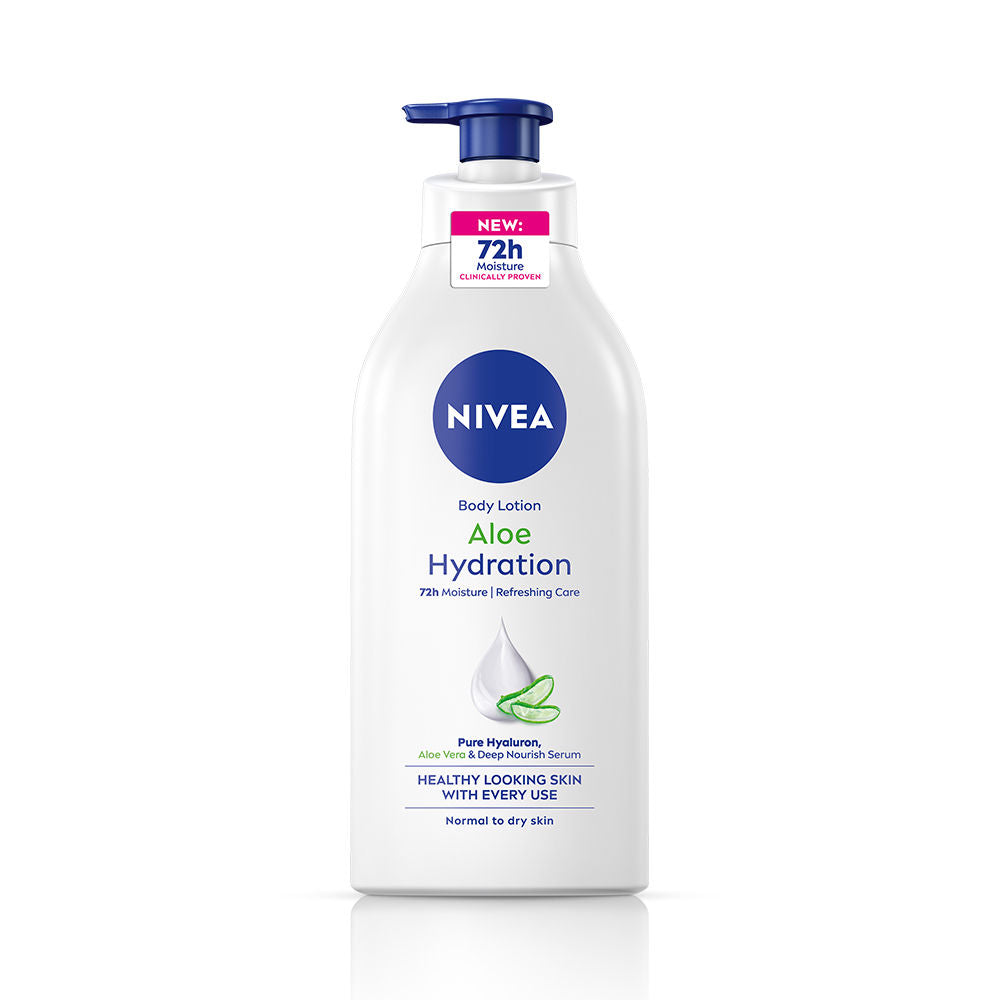 NIVEA Body Lotion, Aloe Hydration, with Aloe Vera, for Smooth, Hydrated Skin