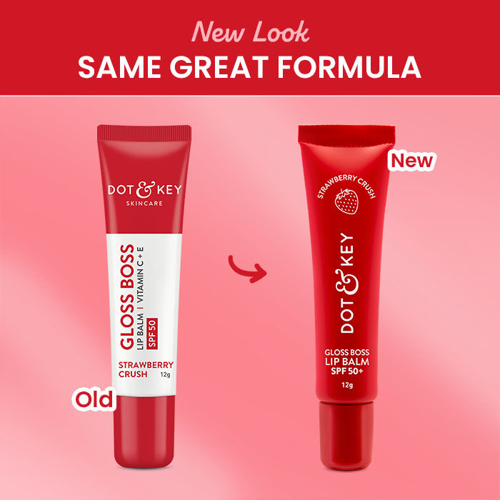 DOT & KEY GLOSS BOSS LIP BALM VITAMIN C + E SPF 50 CARAMEL KISS - 12G
