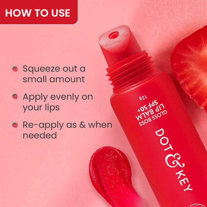 DOT & KEY GLOSS BOSS LIP BALM VITAMIN C + E SPF 50 CARAMEL KISS - 12G