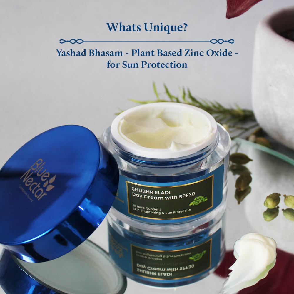 Blue Nectar Brightening Day Cream with SPF30 for Sun Protection for Women