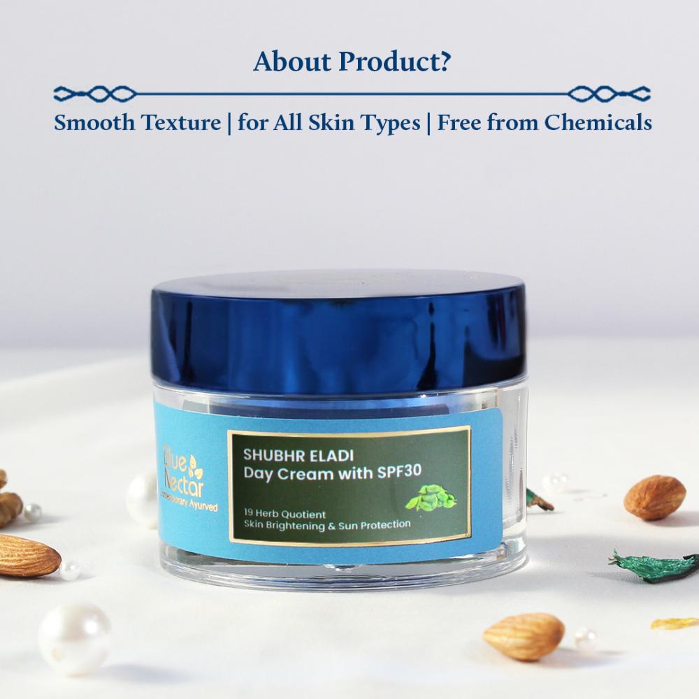 Blue Nectar Brightening Day Cream with SPF30 for Sun Protection for Women