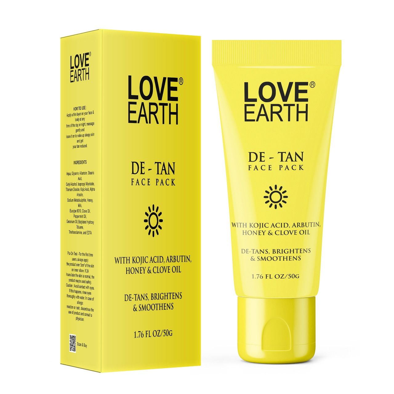 Love Earth De-Tan Face Pack