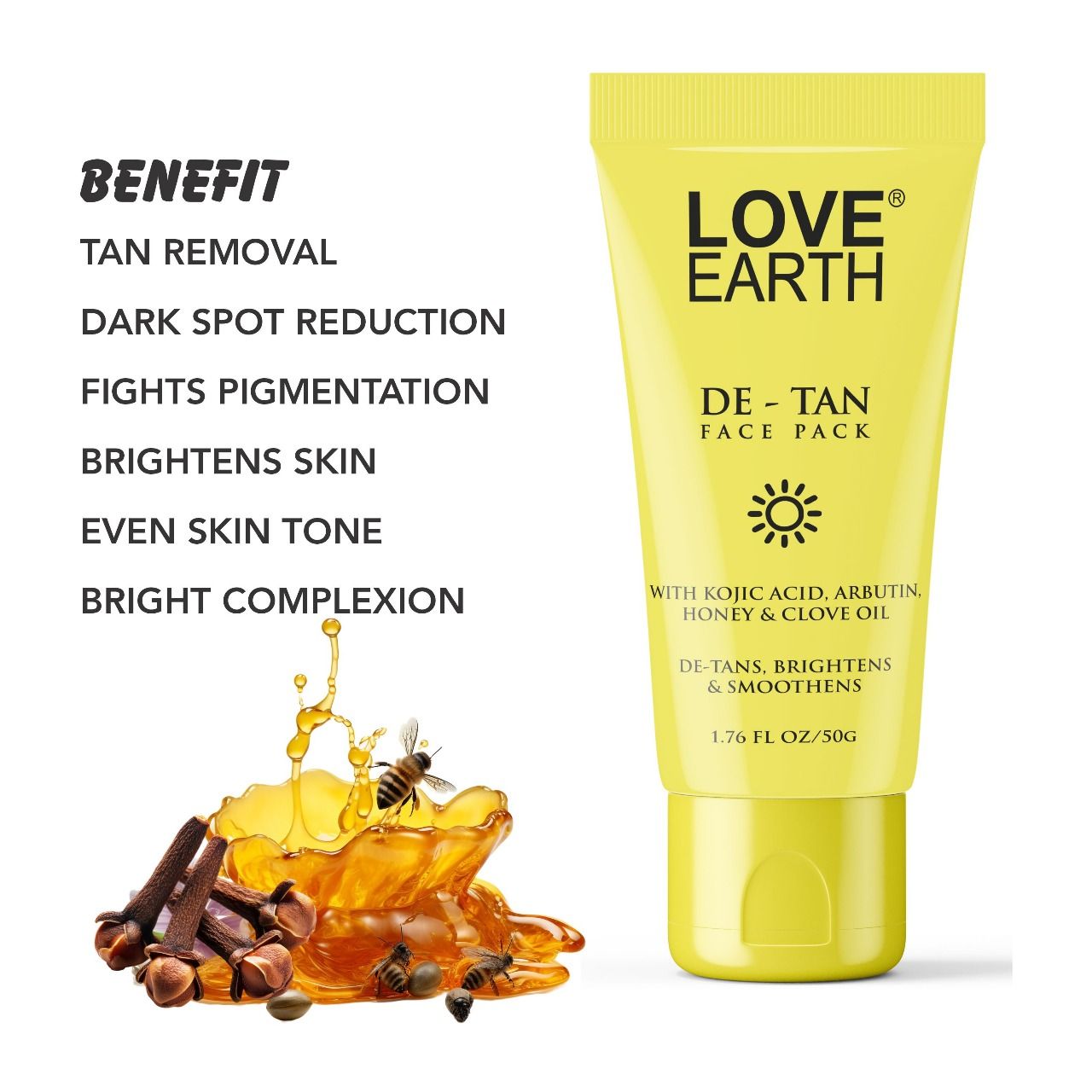 Love Earth De-Tan Face Pack