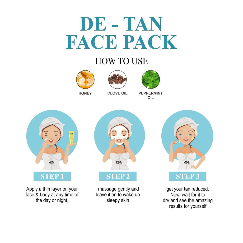 Love Earth De-Tan Face Pack