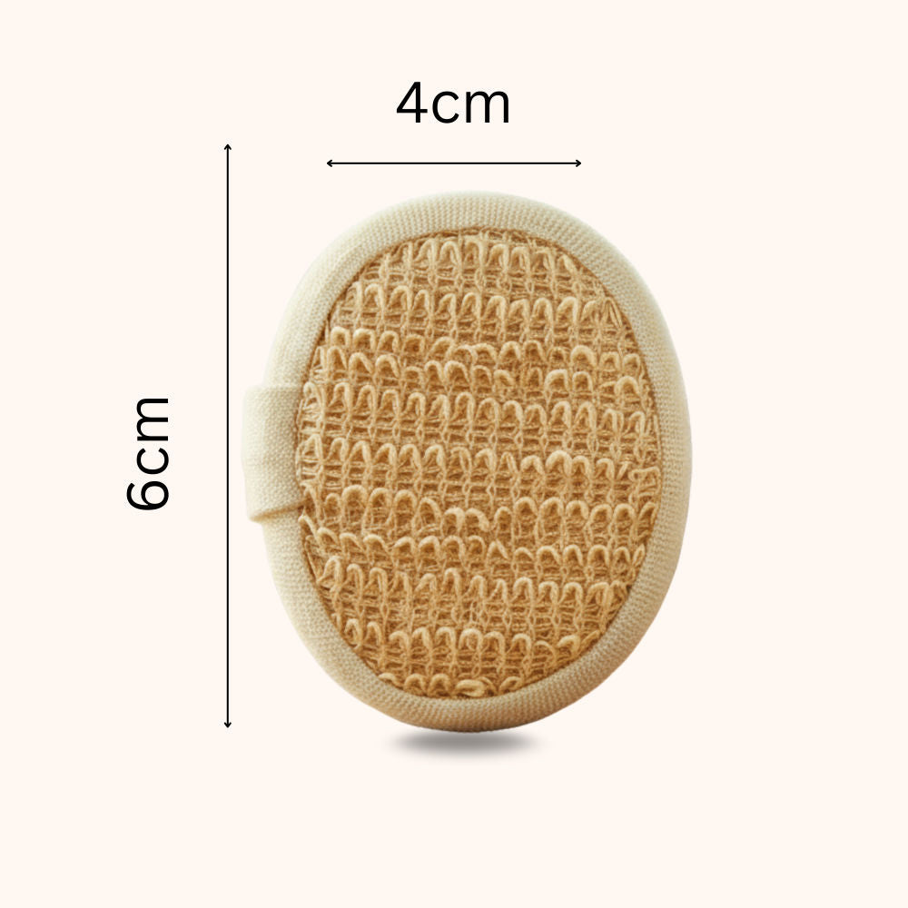 Allure Exfoliating Bath Loofah Pad Gentle Body Scrubber For Men & Women