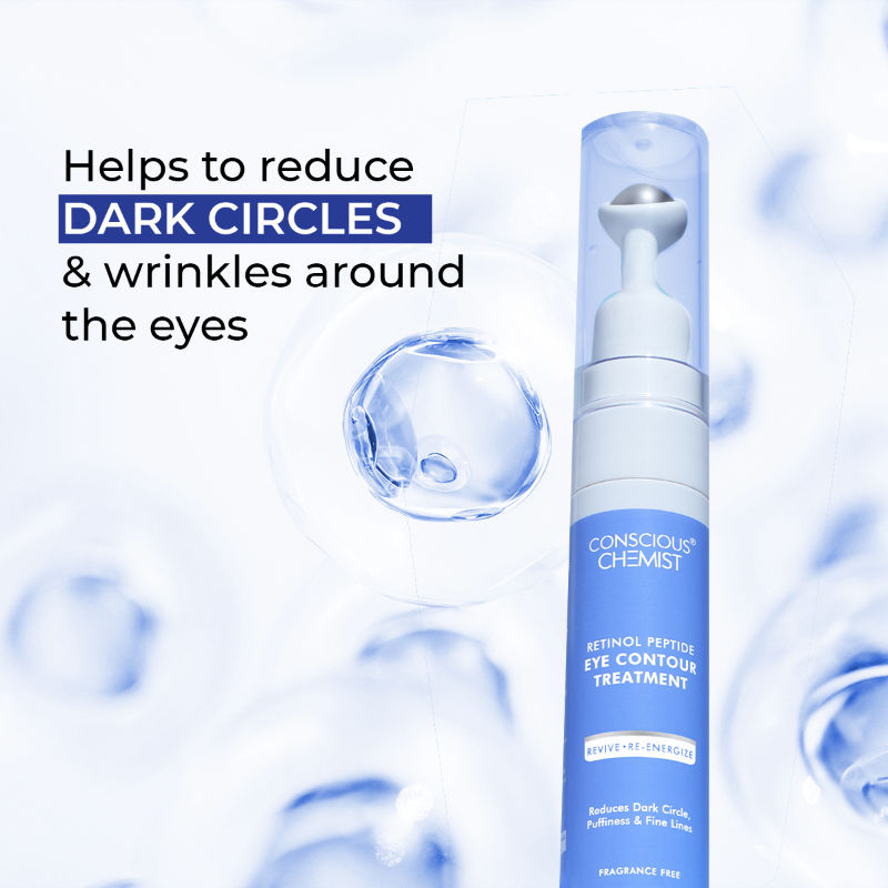 Conscious Chemist Retinol Peptide Under Eye Contour Treatment Serum For Dark Circles & Puffines