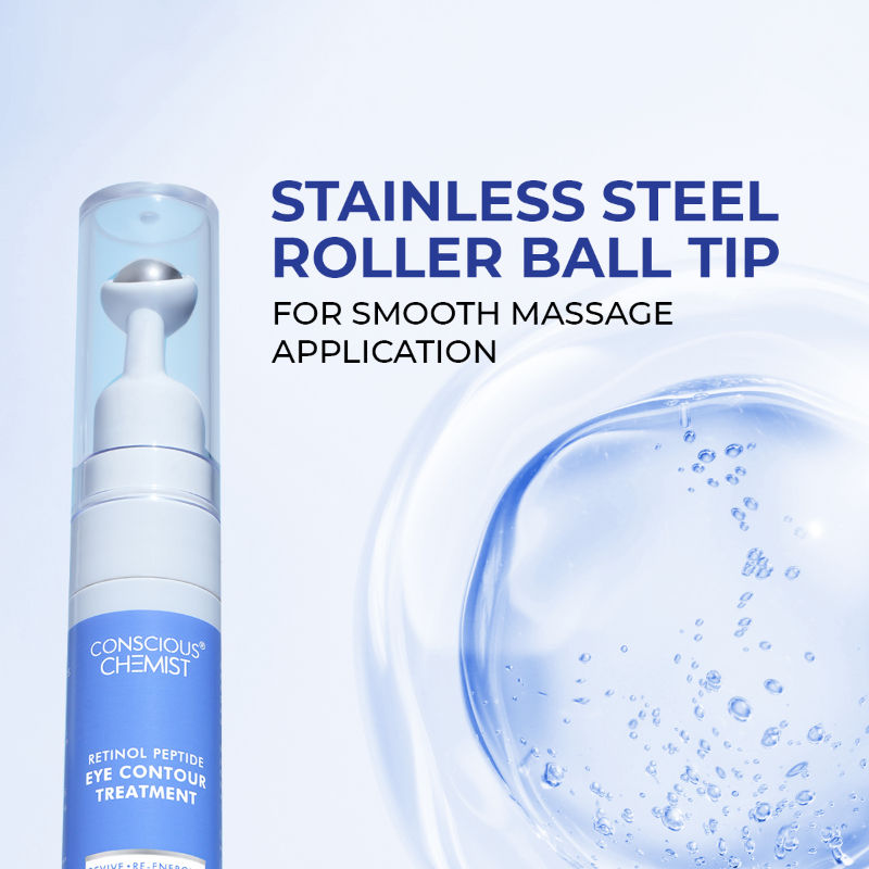 Conscious Chemist Retinol Peptide Under Eye Contour Treatment Serum For Dark Circles & Puffines