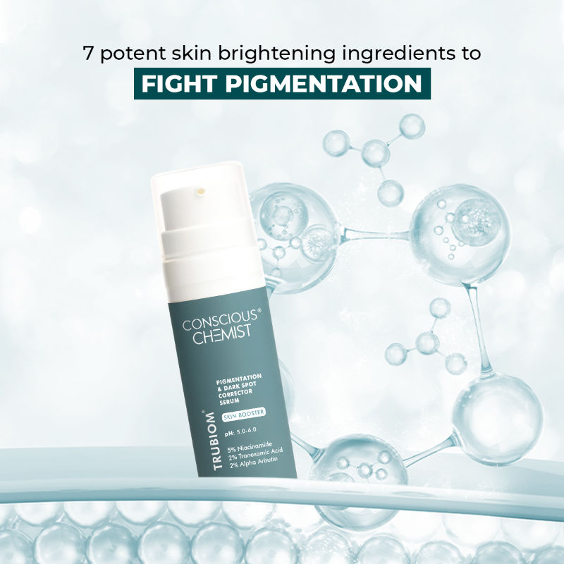 Conscious Chemist Trubiom 5% Niacinamide Serum + 1% Zinc Improves Acne Scar & Uneven Skin Texture