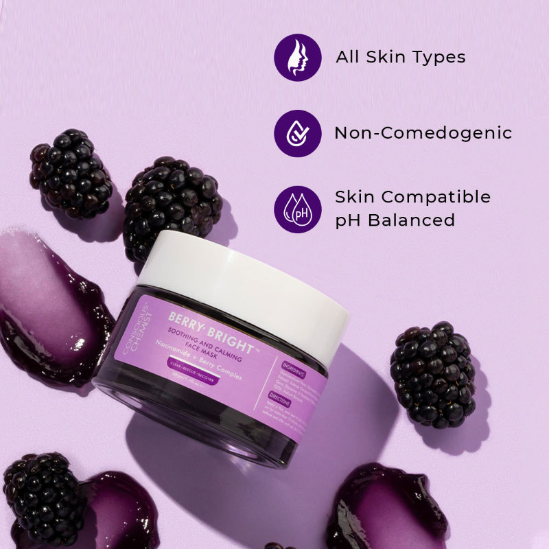 Conscious Chemist Berry Bright Soothing & Calming Face Mask