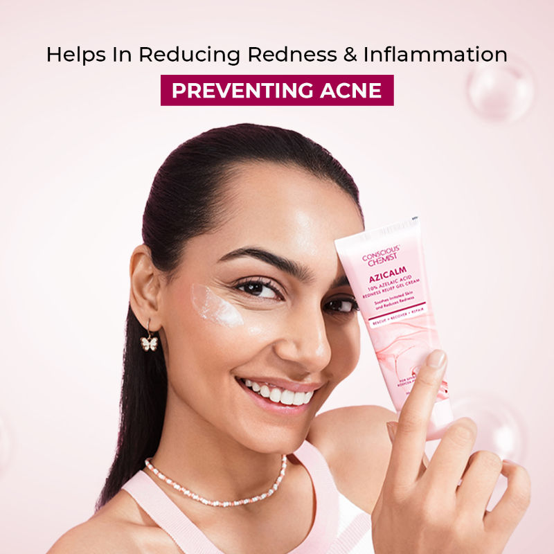 Conscious Chemist 10% Azelaic Acid Gel Cream For Redness Relief & Acne Treatment