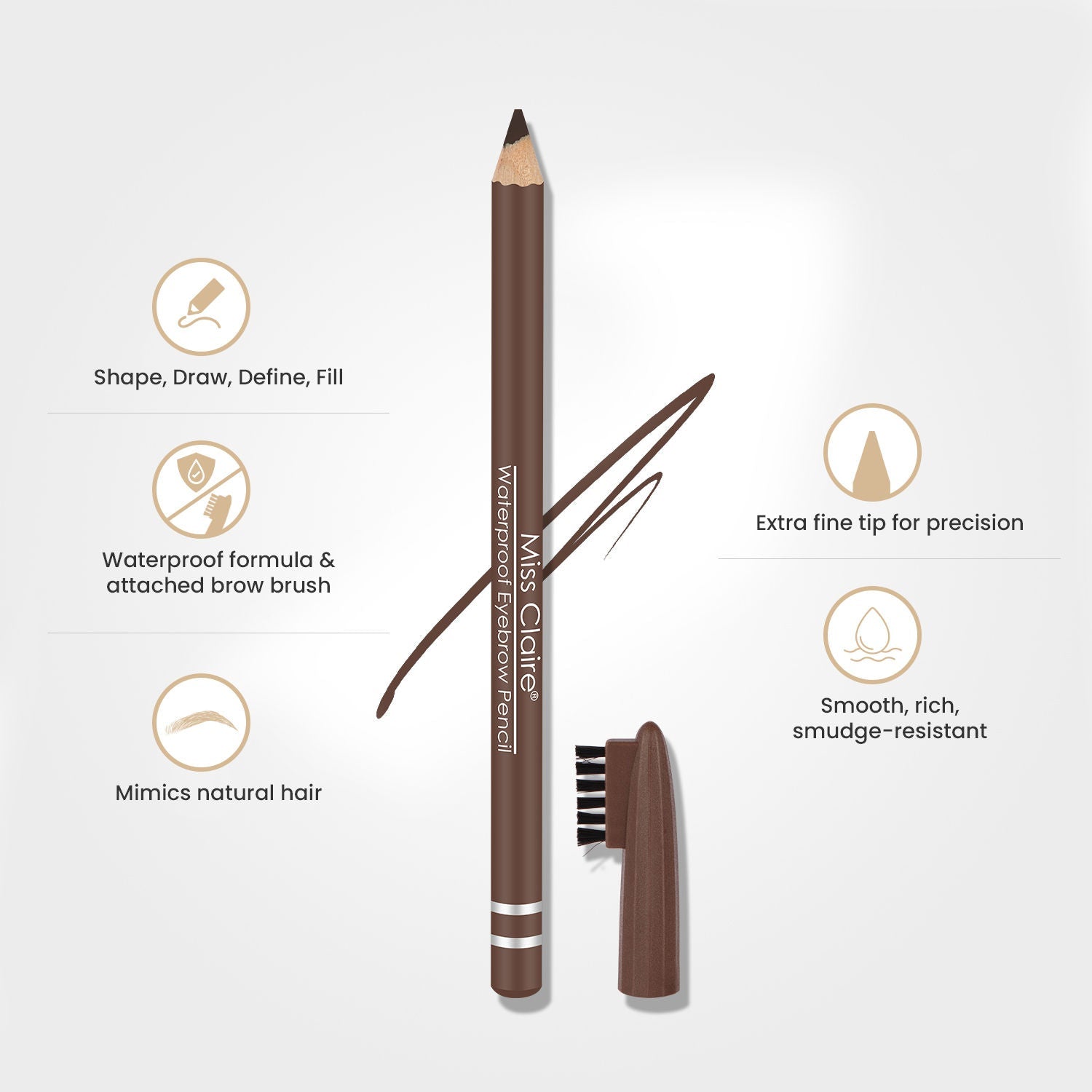 Miss Claire Waterproof Eyebrow Pencil