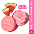 Dot & Key Watermelon Cooling Hydrogel Eye Patches, With Hyaluronic & Niacinamide, Depuffs & Cools