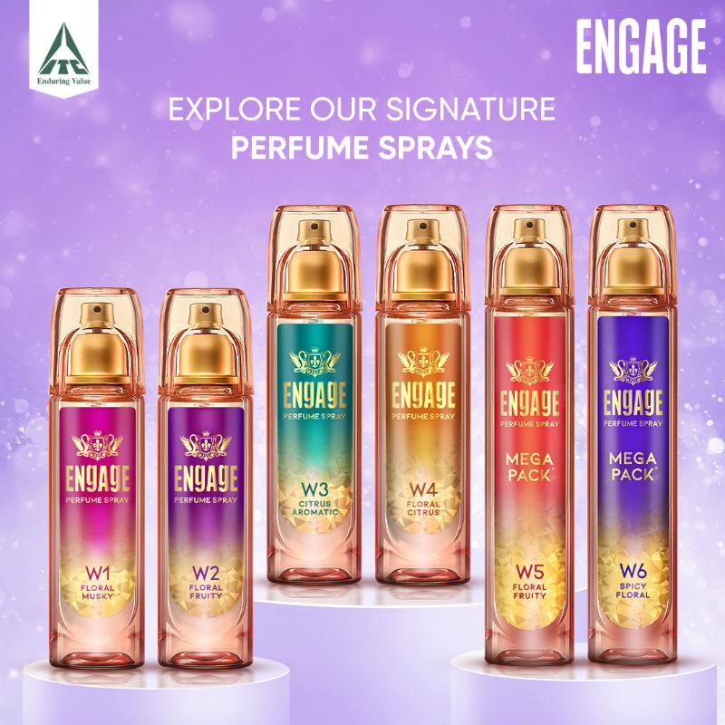 Engage W2 Perfume Spray For Women, Floral & Fruity, Skin Friendly, Long-Lasting