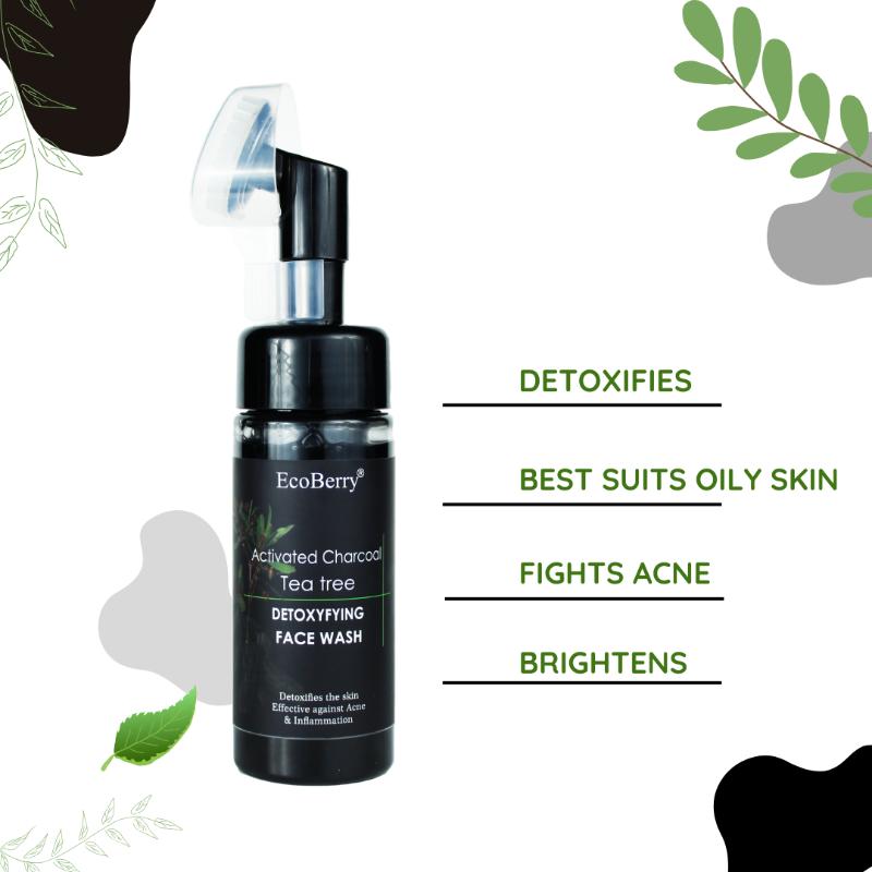 Ecoberry Activated Charcoal Teatree Face Wash