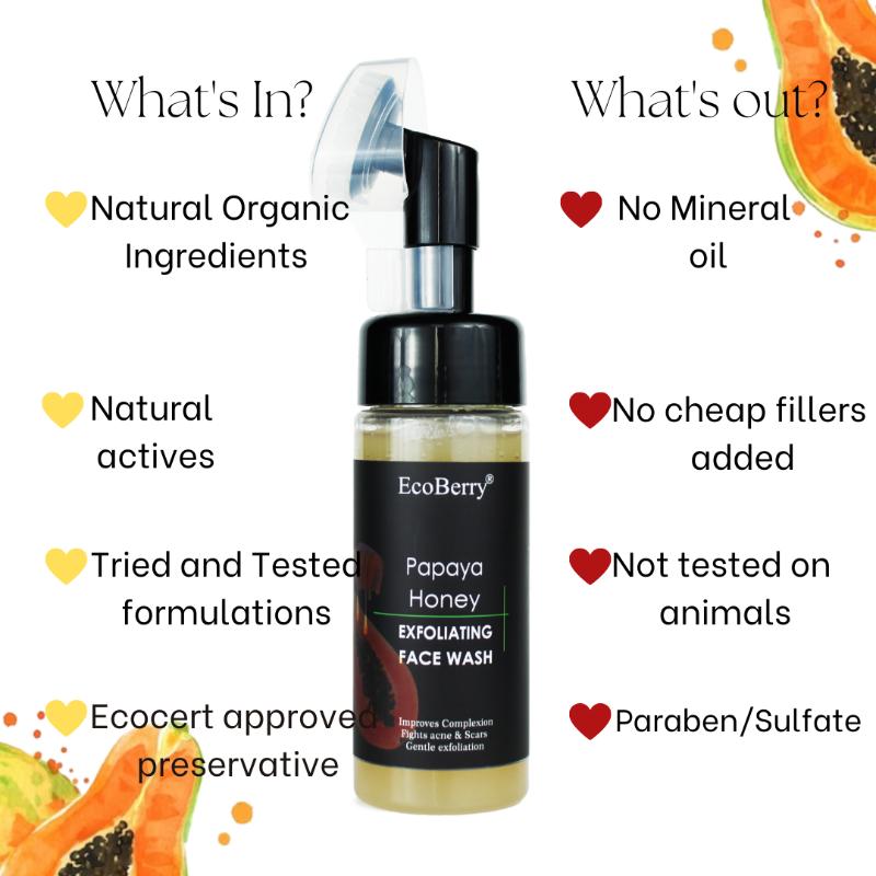 Ecoberry Papaya Honey Face Wash