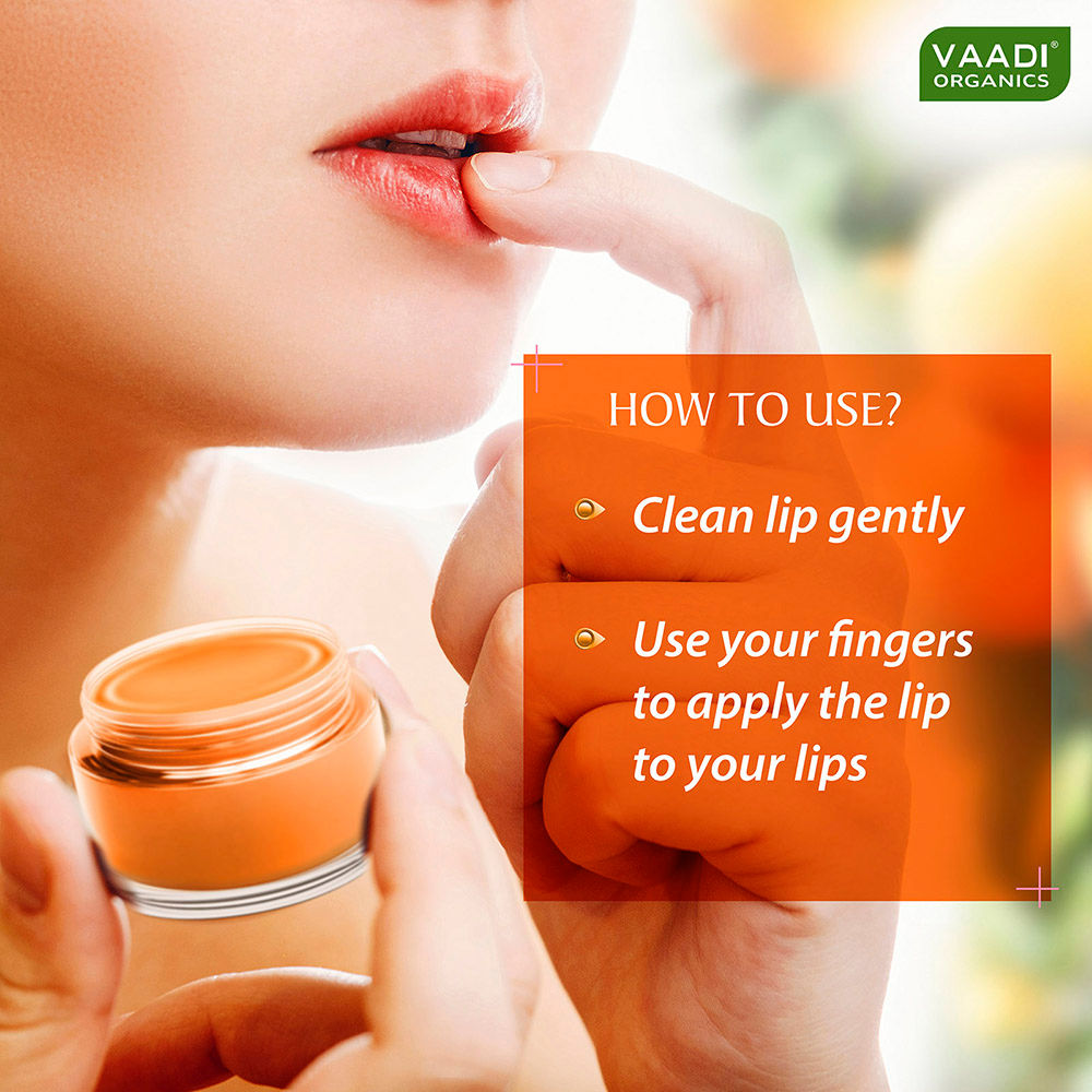 Vaadi Herbals Lip Balm with Orange & Shea Butter