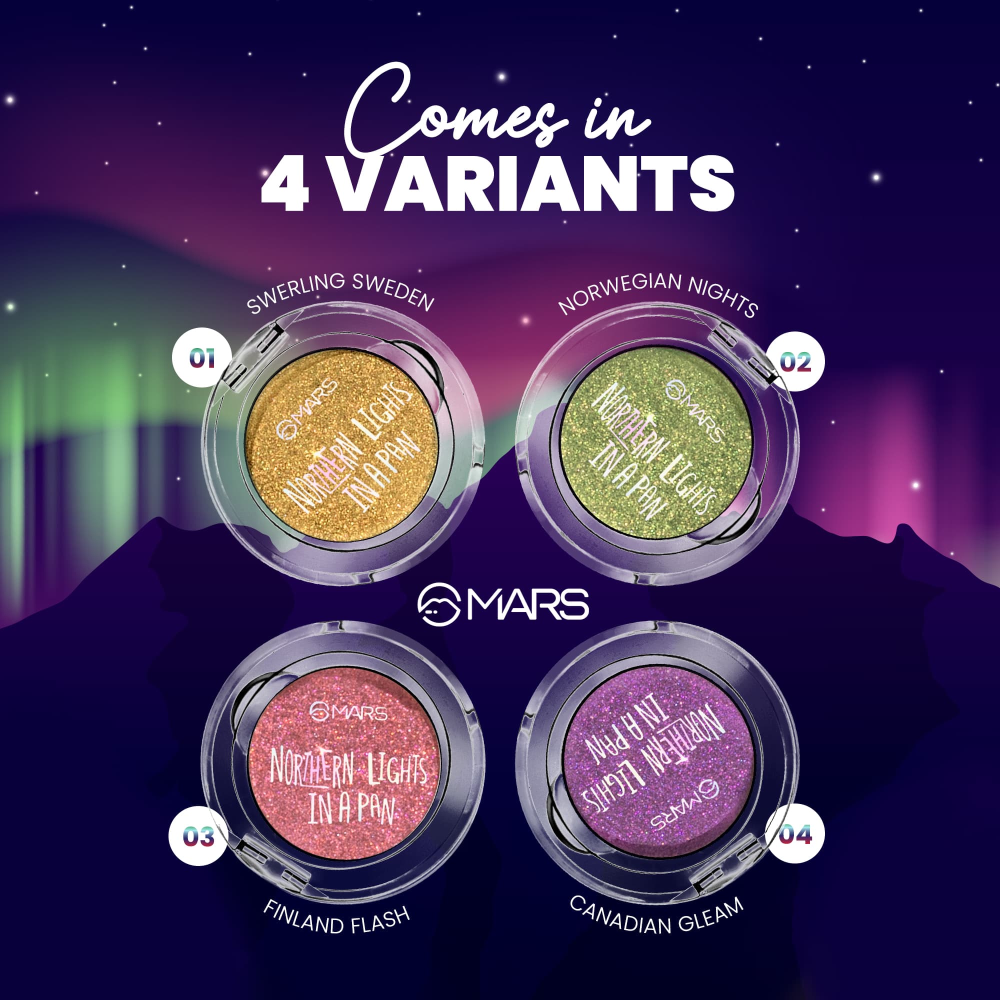 MARS Northern Lights In A Pan Eyeshadow Palette