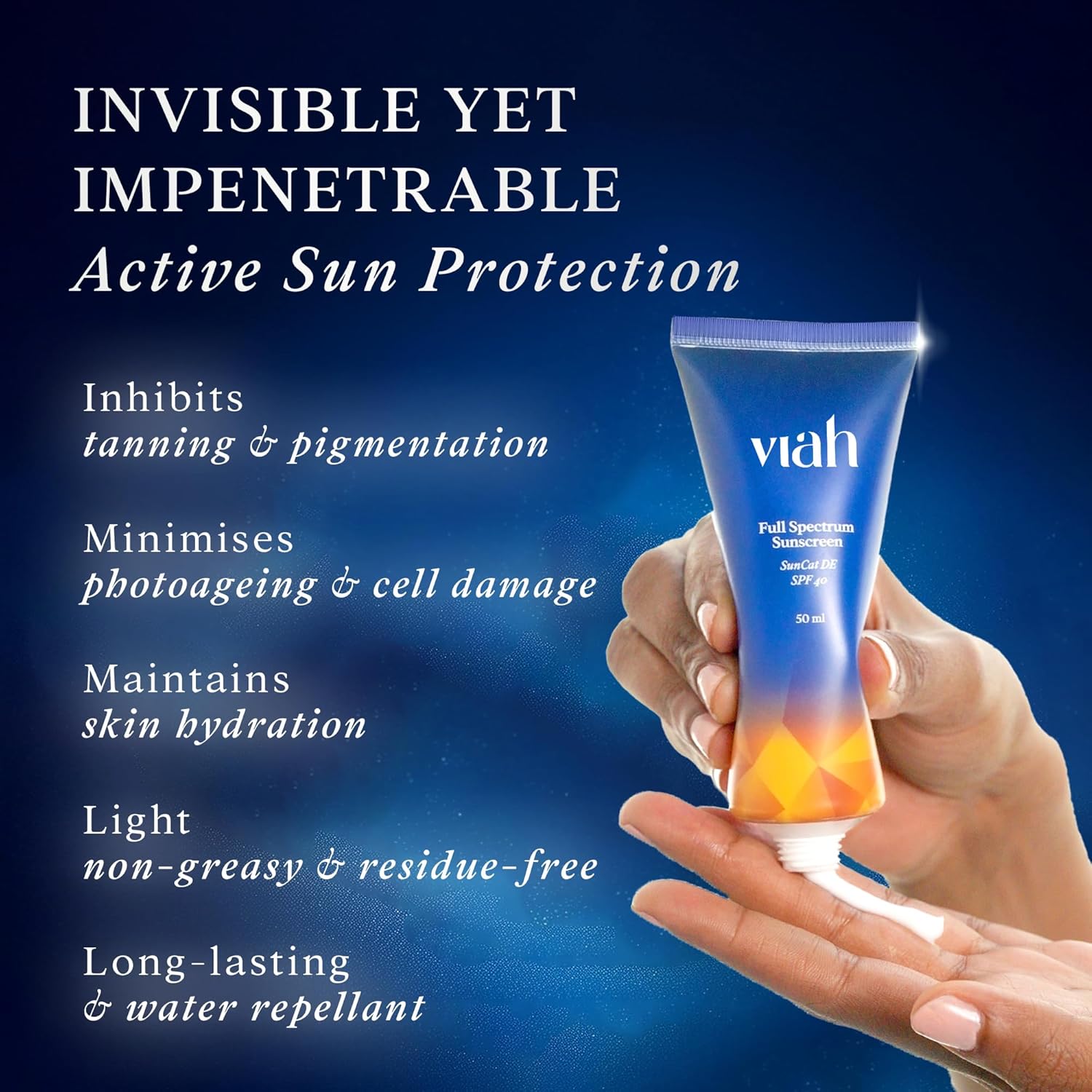 Viah Full Spectrum SPF 40 & PA++++ Sunscreen