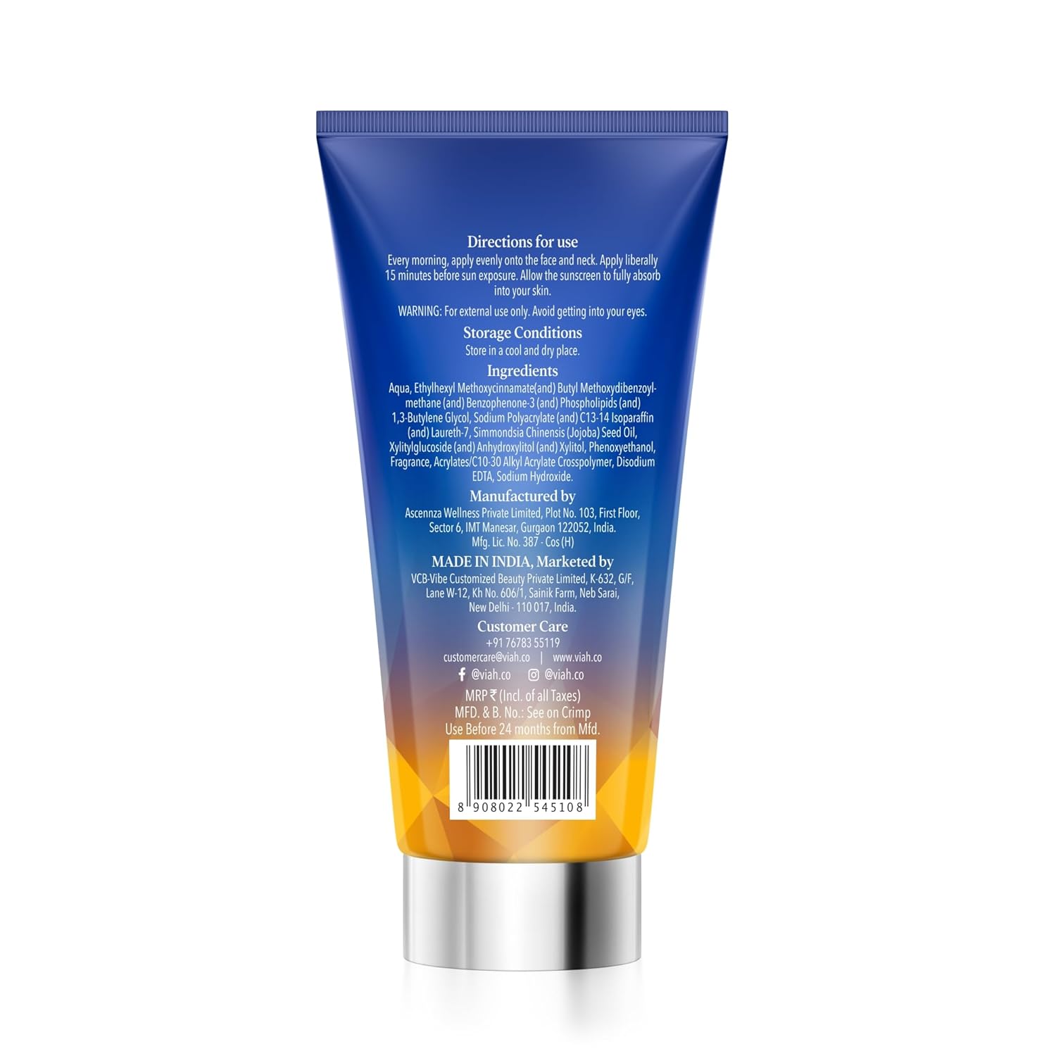 Viah Full Spectrum SPF 40 & PA++++ Sunscreen