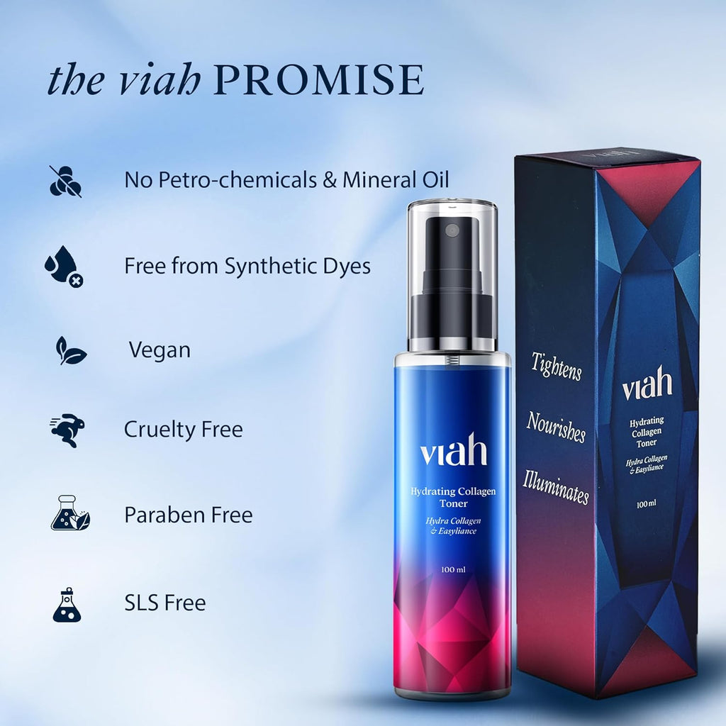 Viah Hydrating Collagen Toner with Anti Ageing & Tightening Action Rich in Hydra Collagen