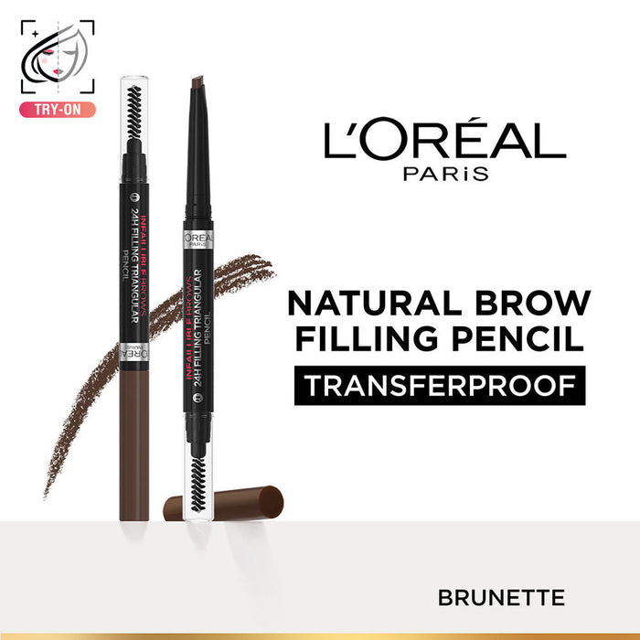 L'Oreal Paris Infallible 24H Brow Filling Triangular Pencil