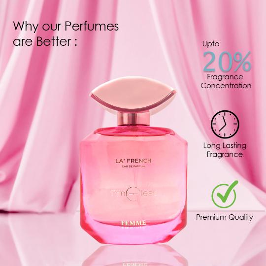 La French Timeless Long Lasting Luxury Premium Floral Fragrance Perfume