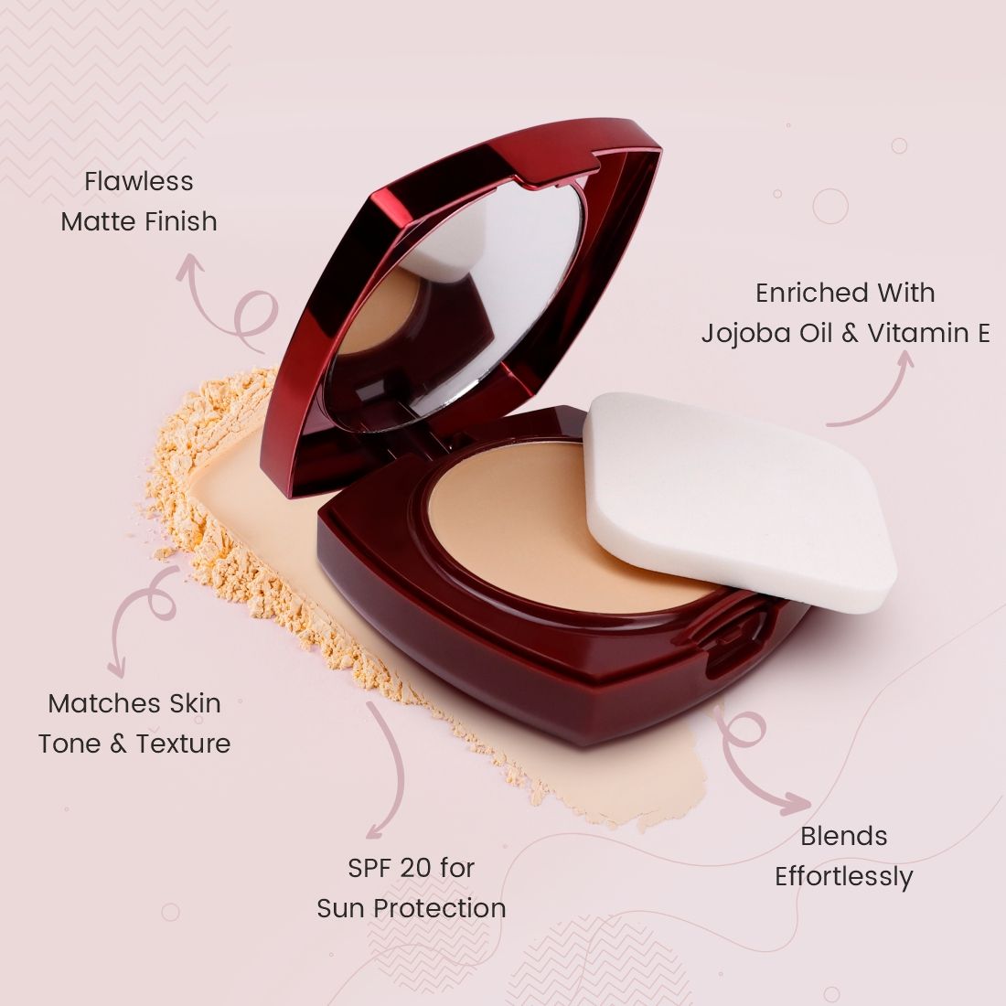 Matt look True Cover Super Blendable Compact Powder