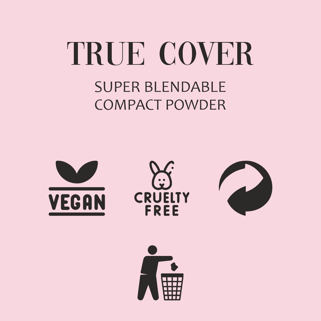 Matt look True Cover Super Blendable Compact Powder