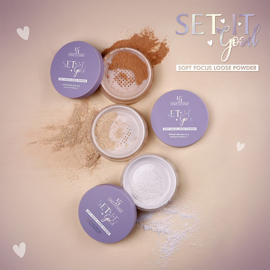Half N Half Set It Good Soft Focus Loose Powder