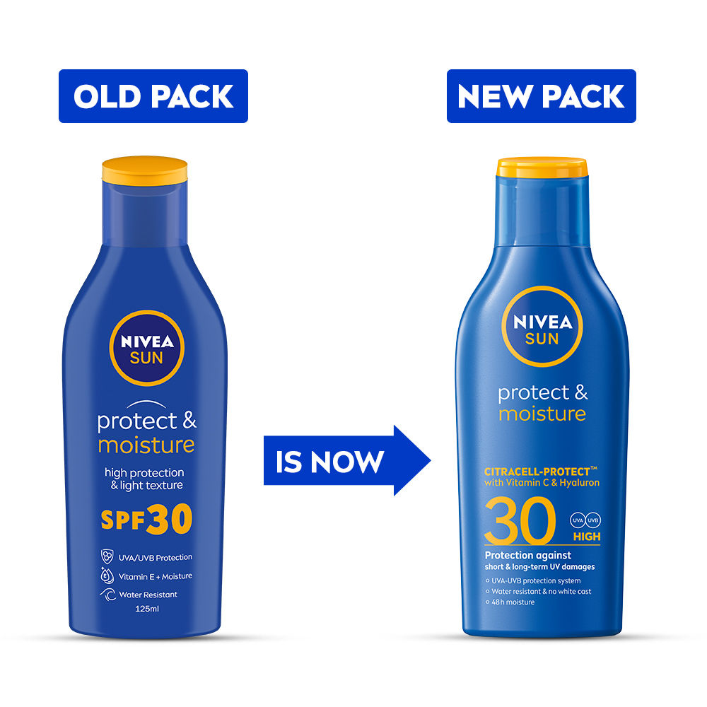Nivea Sun Lotion, SPF 30, With UVA & UVB Protection, Water Resistant Sunscreen
