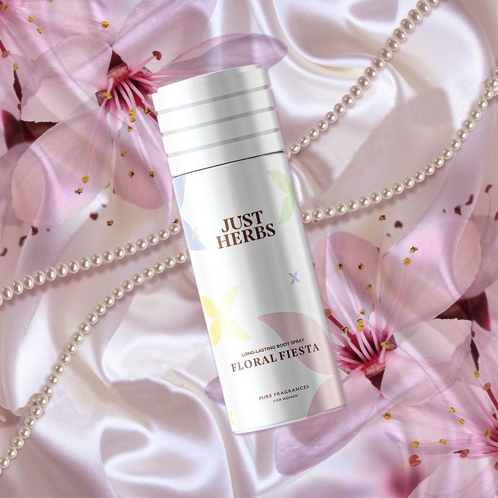 Just Herbs Long Lasting & Refreshing Deodrant And Body Spray - Floral Fiesta