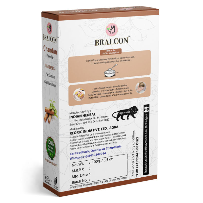 BRALCON Organic Chandan Powder