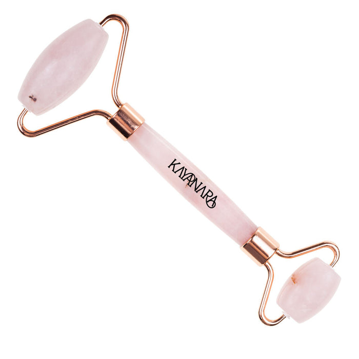 Kayanara Original Rose Quartz Stone Face Roller For Face, Neck And Under Eye Massager