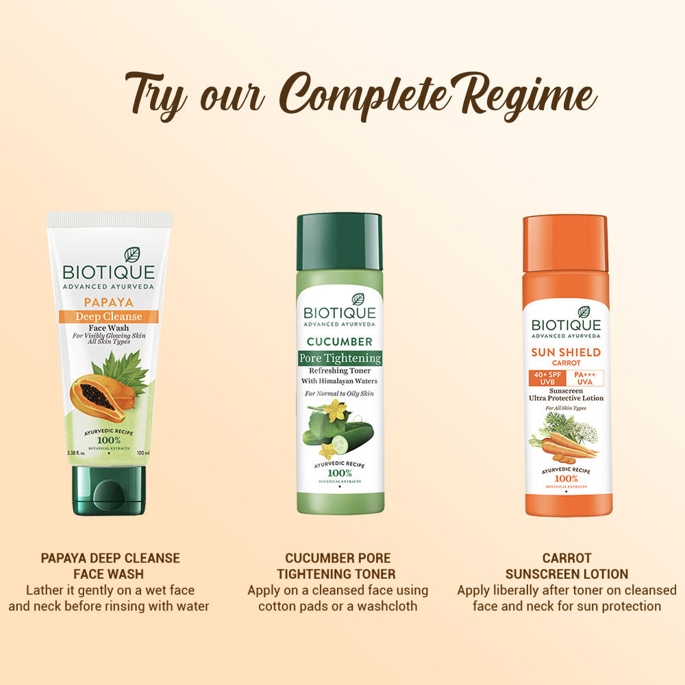 Biotique Bio Carrot Ultra Soothing Face Lotion 40+ SPF Sunscreen